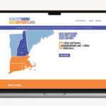 A screenshot from the Healthy Aging Data Report website home page.