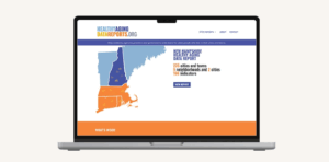 A screenshot from the Healthy Aging Data Report website home page.